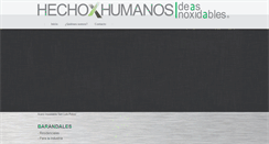 Desktop Screenshot of hechoporhumanos.com